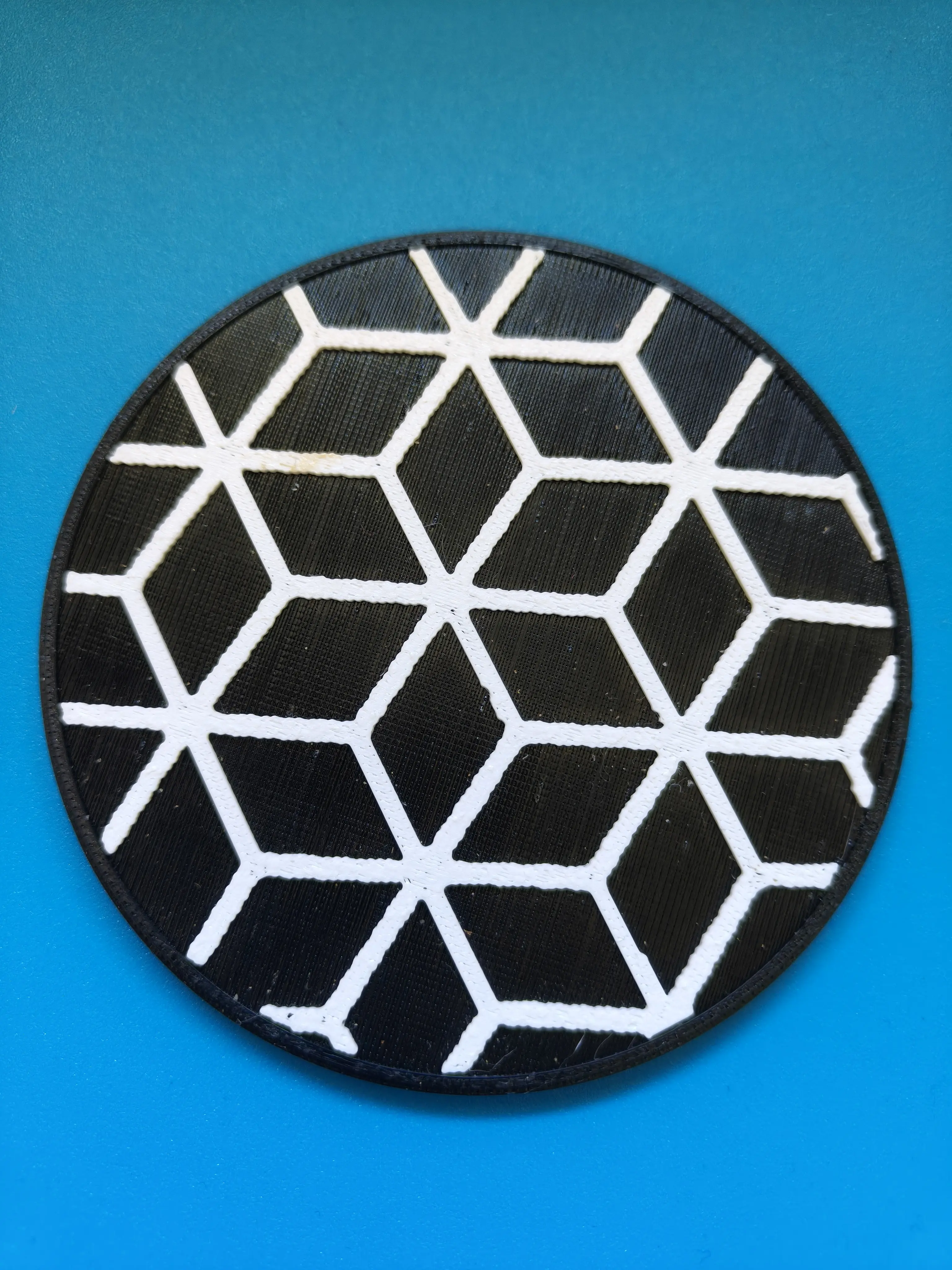 Geometric cubes coaster