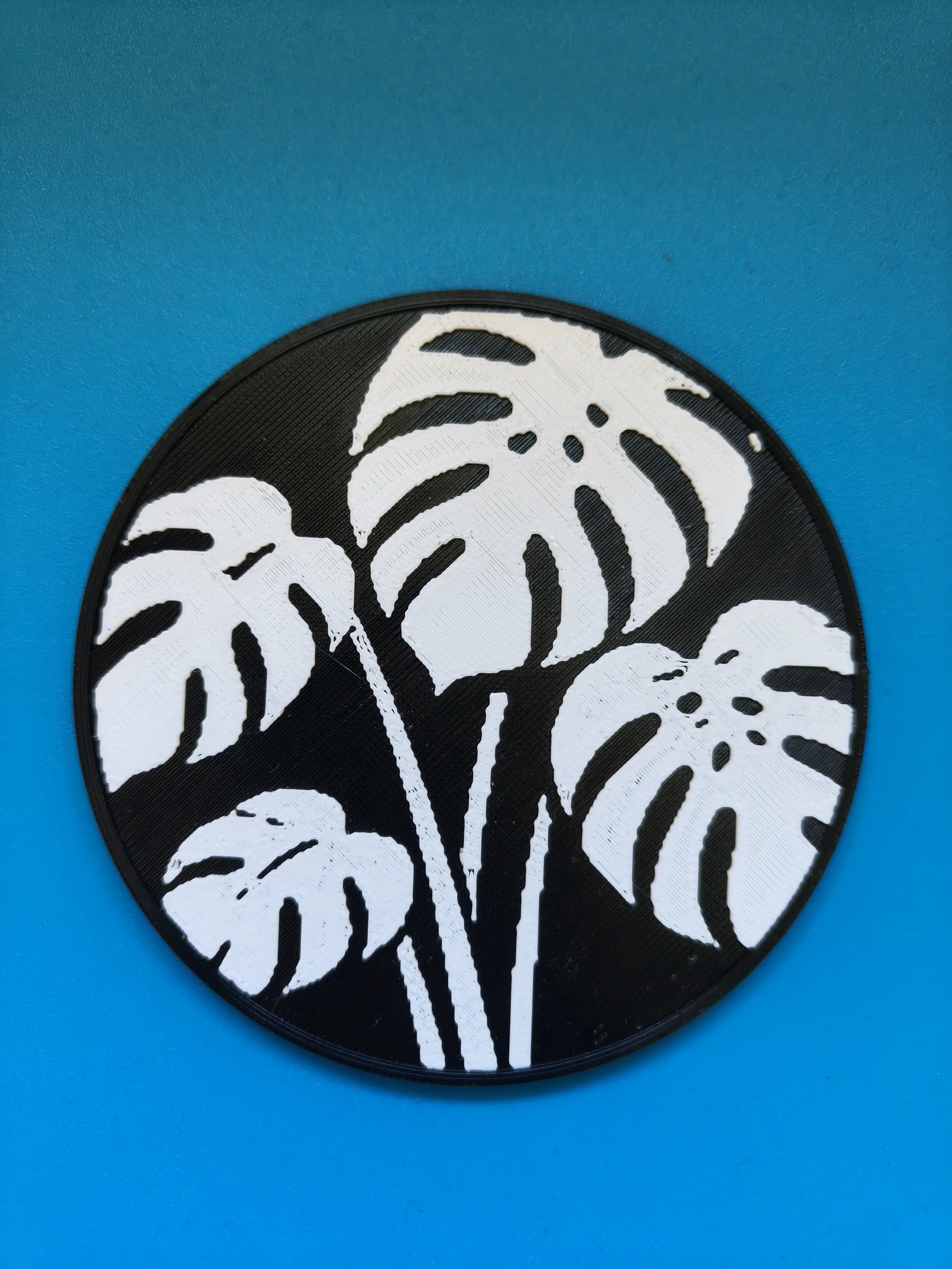 Monstera leaves coaster